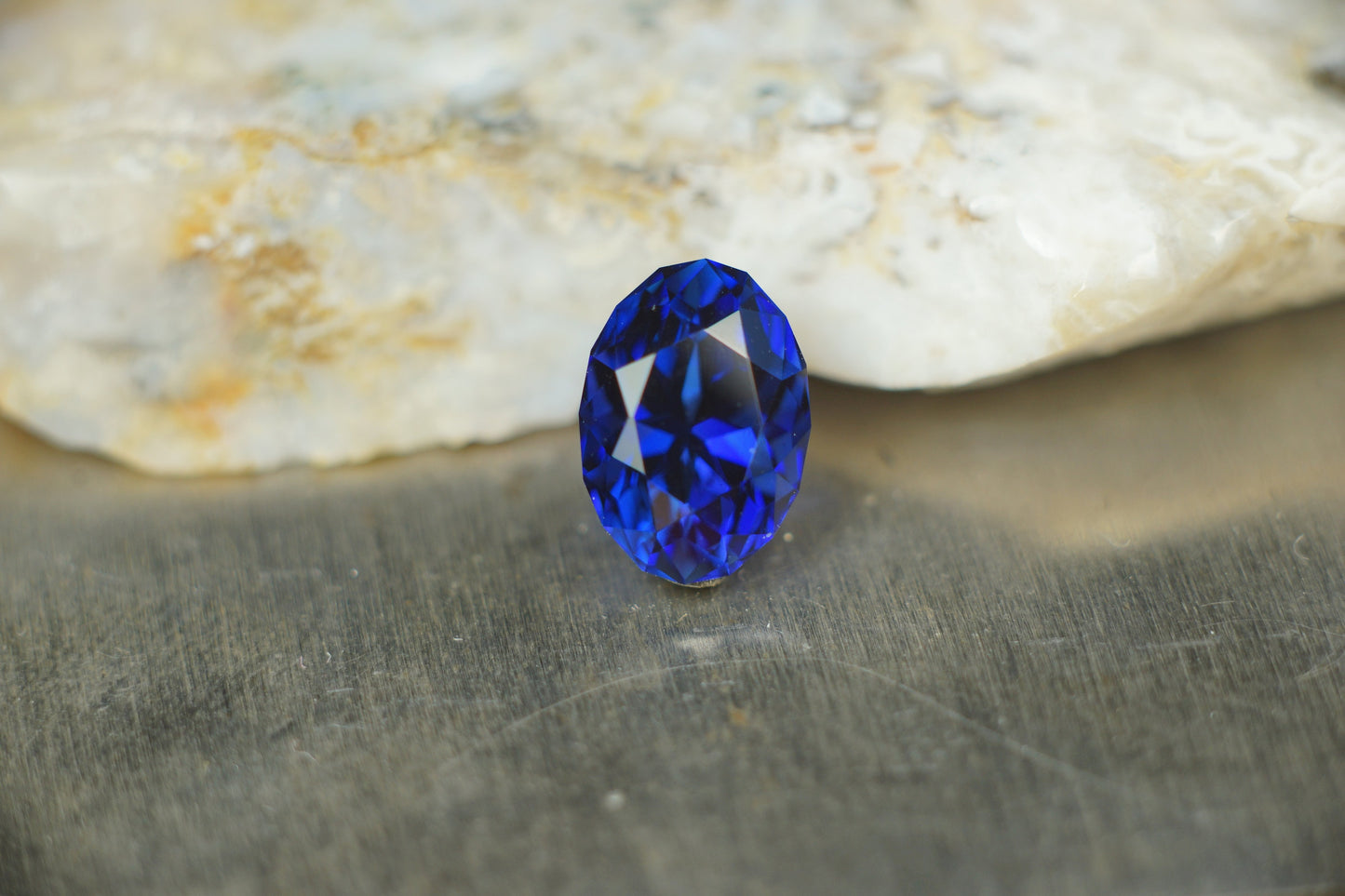 MADE TO ORDER. Royal blue Czochralski sapphire