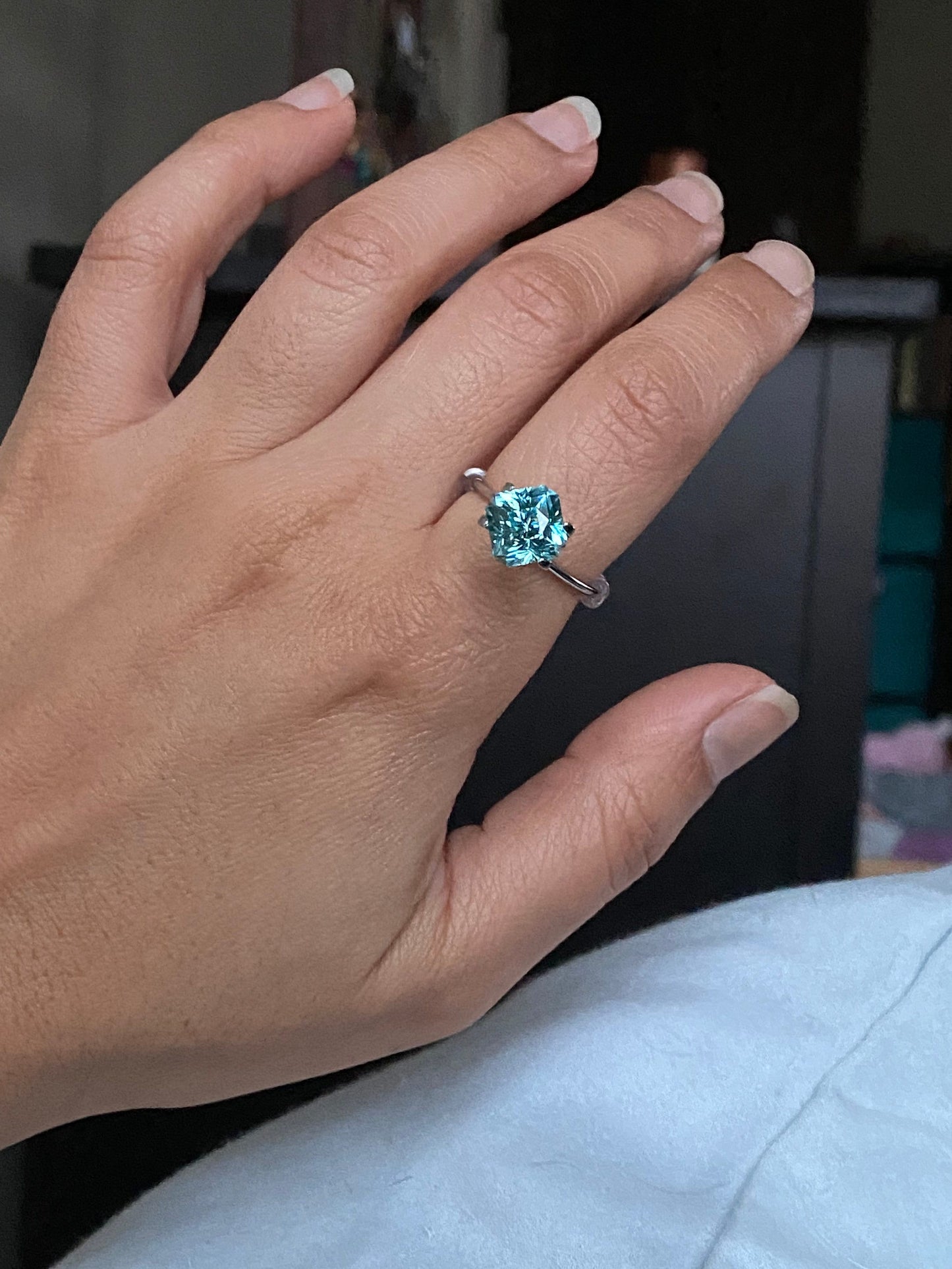 MADE TO ORDER Paraiba Yb:YAG, 'Sparkly Dome' design