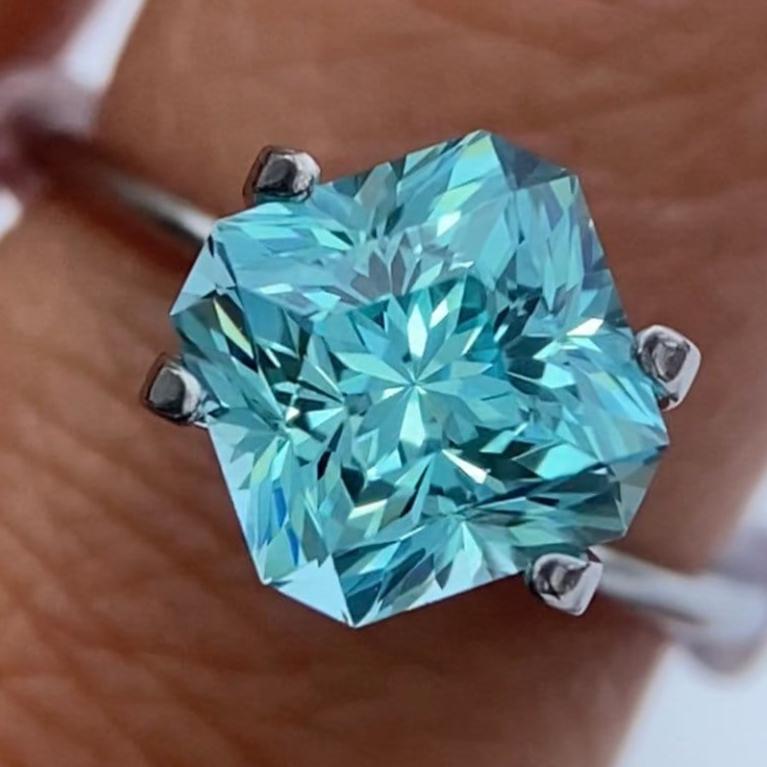 MADE TO ORDER Paraiba Yb:YAG, 'Sparkly Dome' design