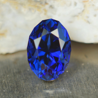 MADE TO ORDER. Royal blue Czochralski sapphire