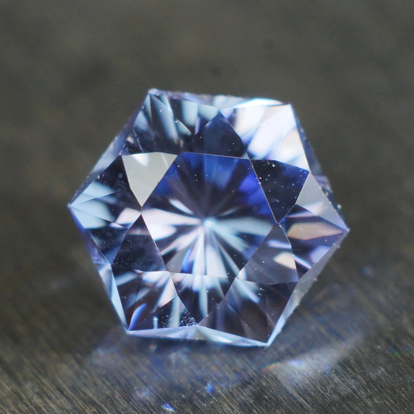 MADE TO Hexagon cornflower blue sapphire - Main Image