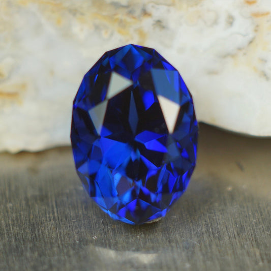 MADE TO ORDER. Royal blue Czochralski sapphire