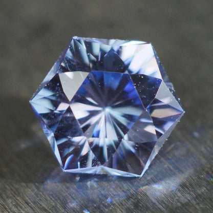 MADE TO ORDER. Hexagon cornflower blue sapphire