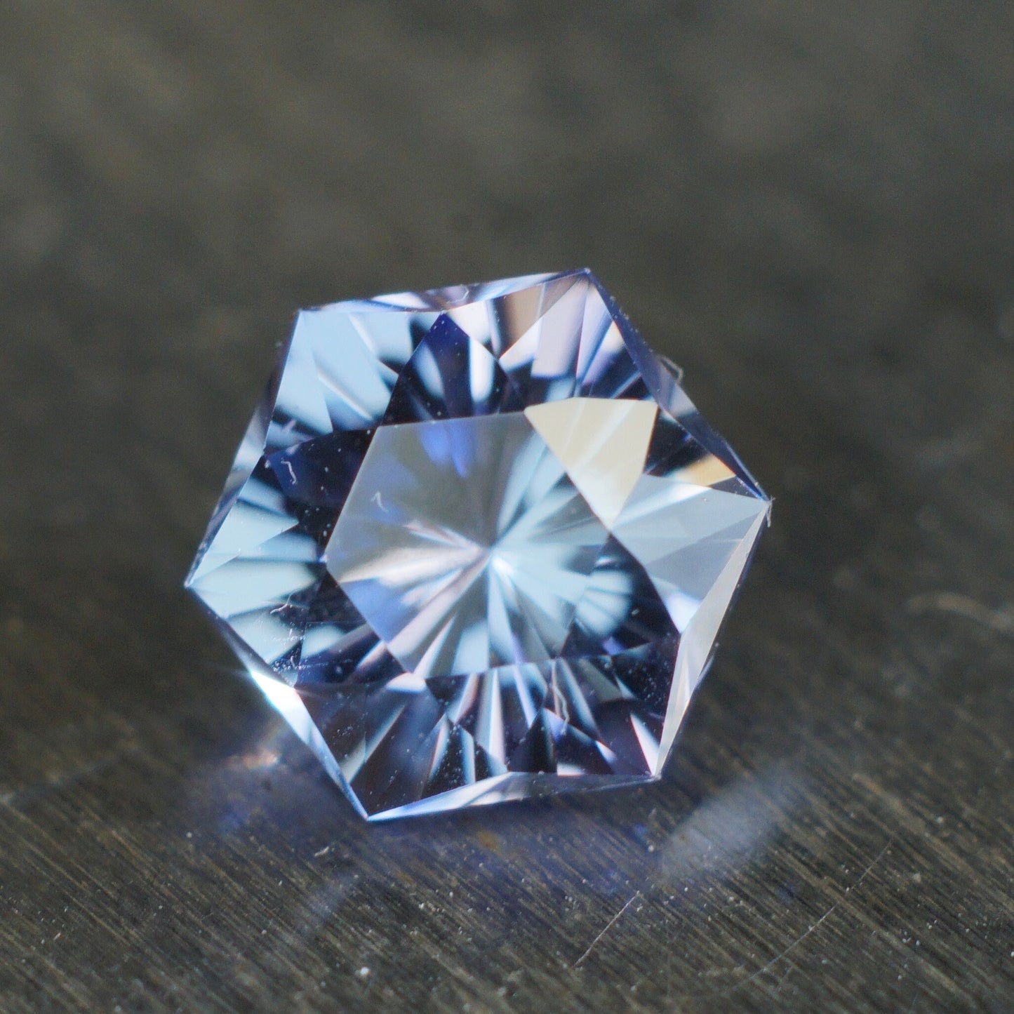 MADE TO ORDER. Hexagon cornflower blue sapphire