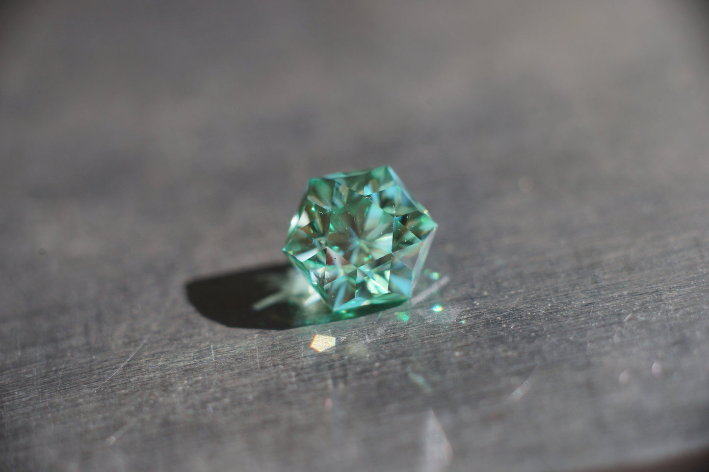 MADE TO ORDER minty green flame fusion sapphire