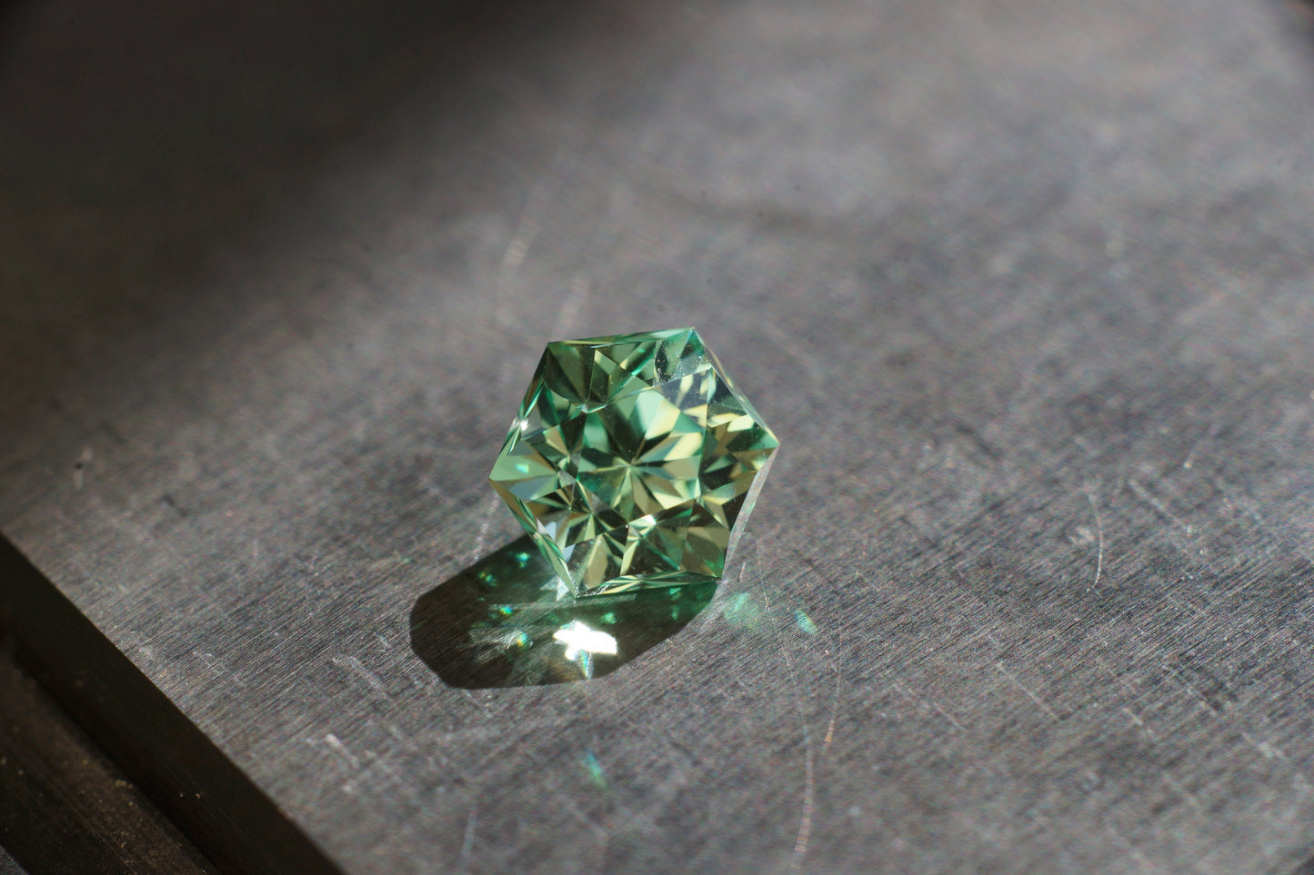 MADE TO ORDER minty green flame fusion sapphire