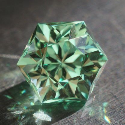 MADE TO ORDER minty green flame fusion sapphire